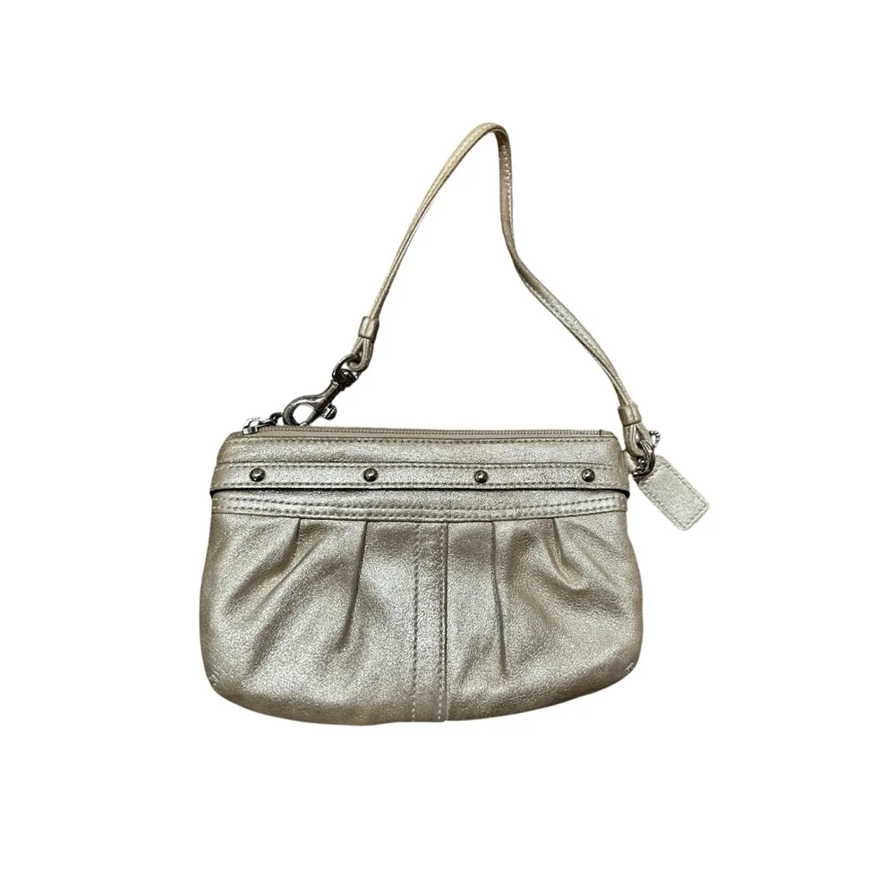 Coach Gold Wristlet Small